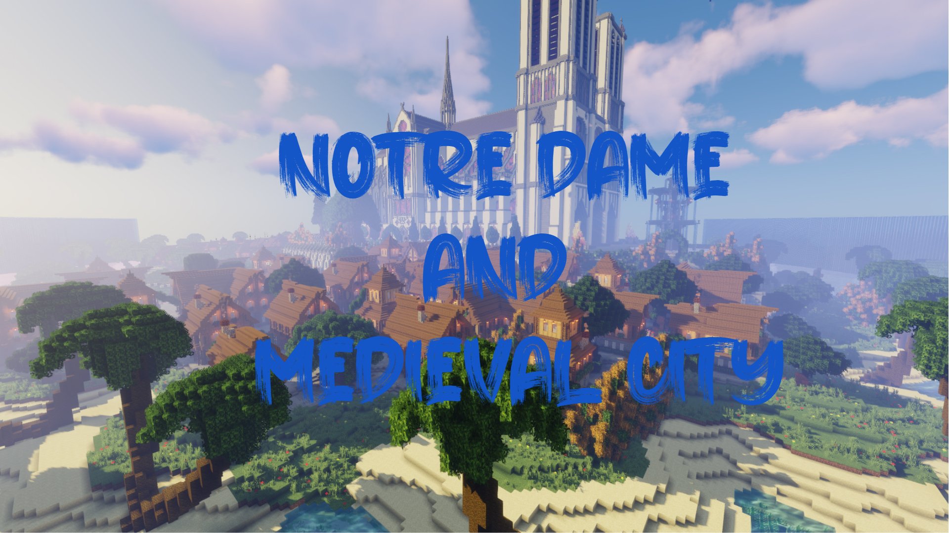 Download Notre Dame and Medieval City for Minecraft 1.14.4
